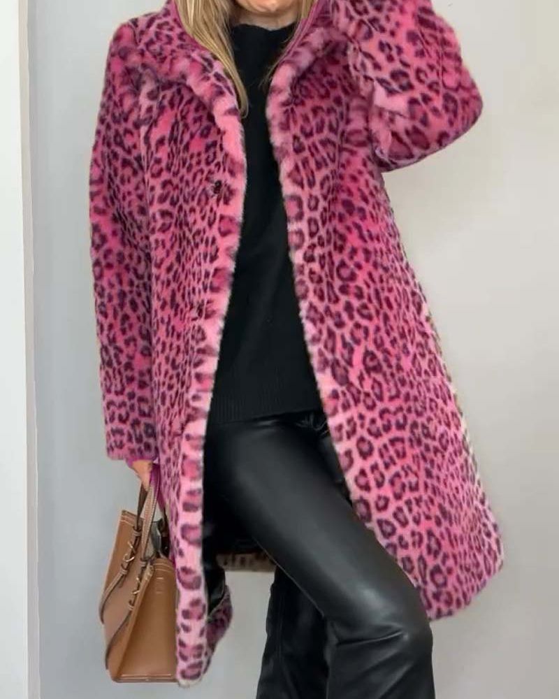 Clara - Manteau Léopard Élégant