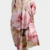 Valentine's Day Floral Maxi Dress