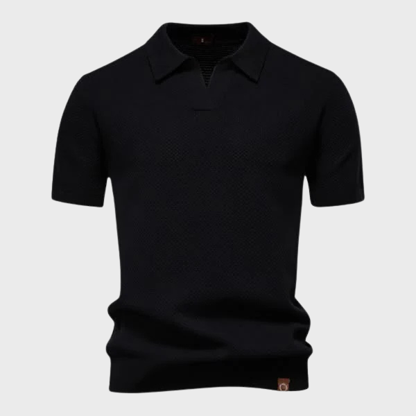 Tadhg - Luxe Tailored Polo - Charlotte & Willow, back