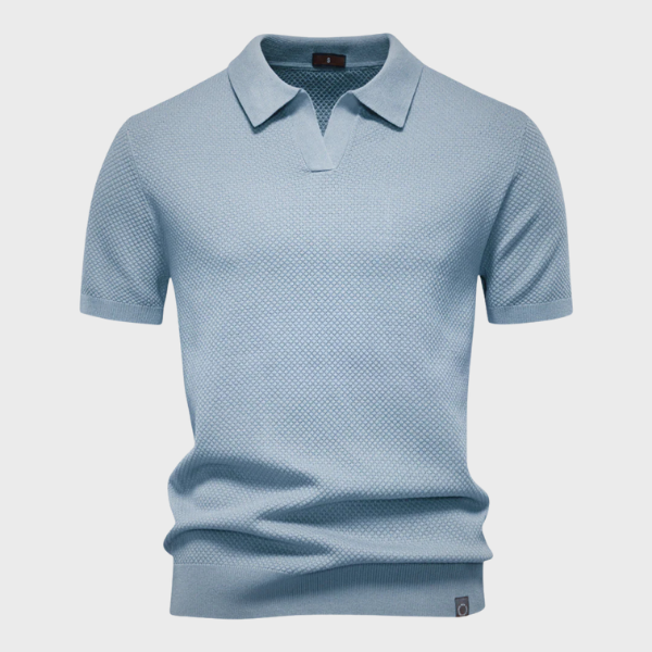 Tadhg - Luxe Tailored Polo - Charlotte & Willow, product photo 6