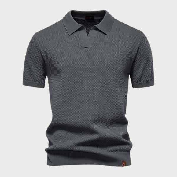 Tadhg - Luxe Tailored Polo - Charlotte & Willow, product photo 7