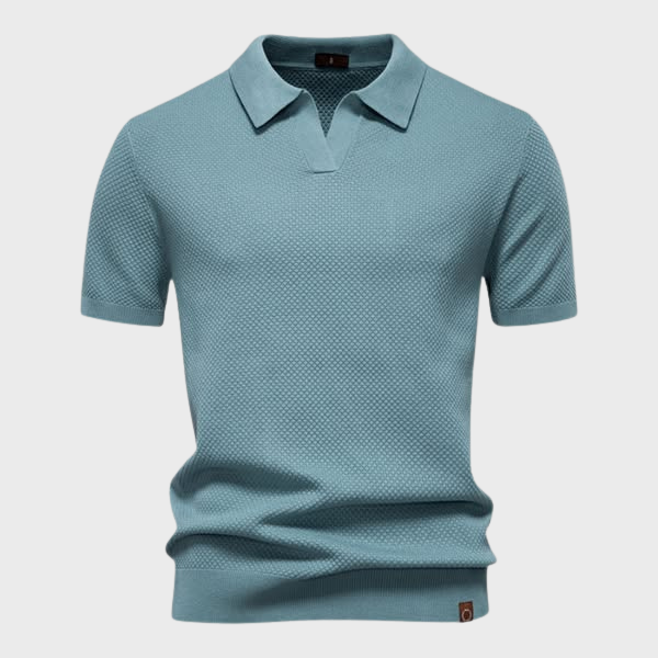 Tadhg - Luxe Tailored Polo - Charlotte & Willow, product photo 8