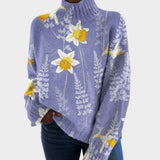 Anaïs - Cozy High Neck Knit Sweater