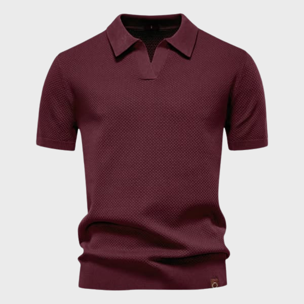 Tadhg - Luxe Tailored Polo - Charlotte & Willow, product photo 9