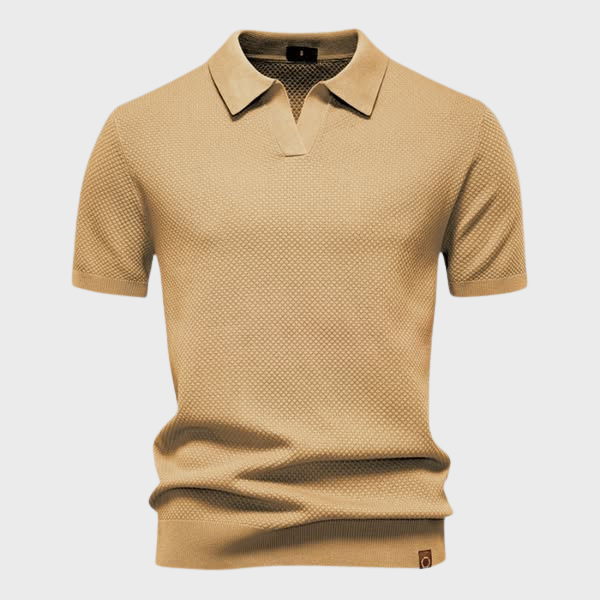 Tadhg - Luxe Tailored Polo - Charlotte & Willow, product photo 10