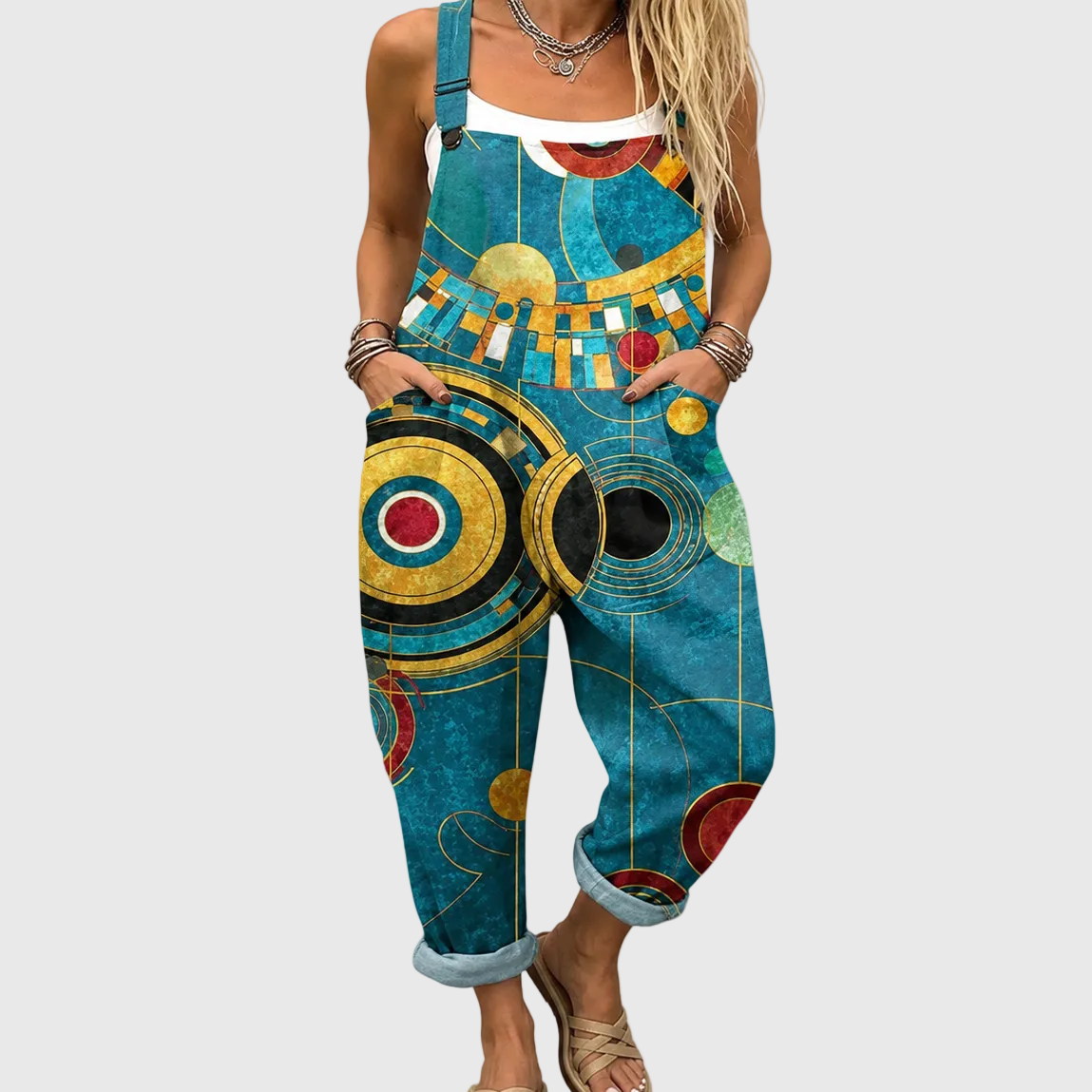 Soft Dungarees in Art Deco Style - Charlotte & Willow