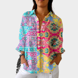 Dolores - Lightweight Colourful Printed Top