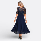 Gaëlle - Elegant Lace Midi Dress