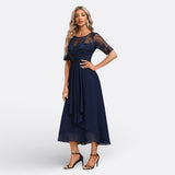Inès - Lace Midi Dress