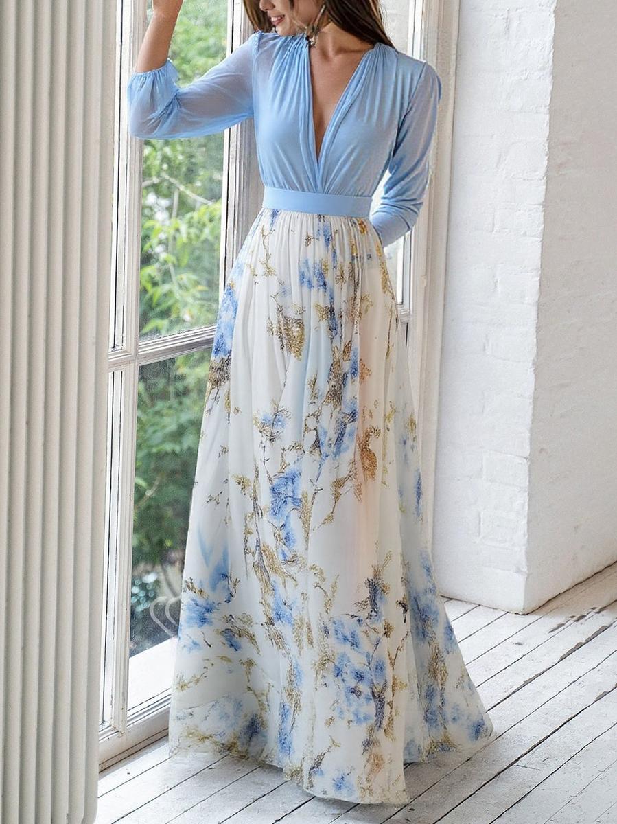 Sorcha Floral Maxi Dress - Charlotte & Willow, side view