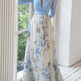 Sorcha Floral Maxi Dress - Charlotte & Willow, side view