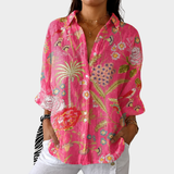 Mairead - Vibrant Lightweight Printed Blouse