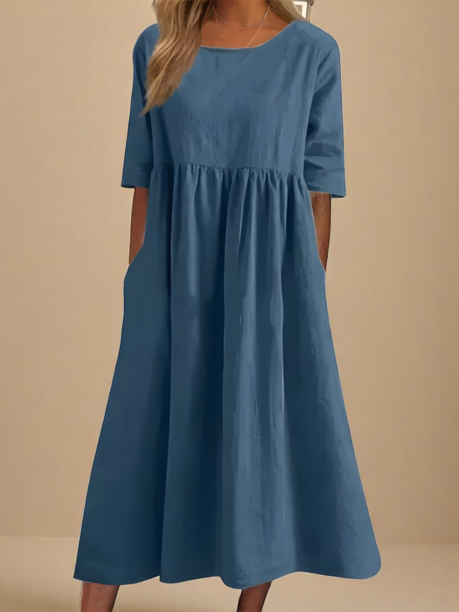 Inès - Robe Décontractée Coton