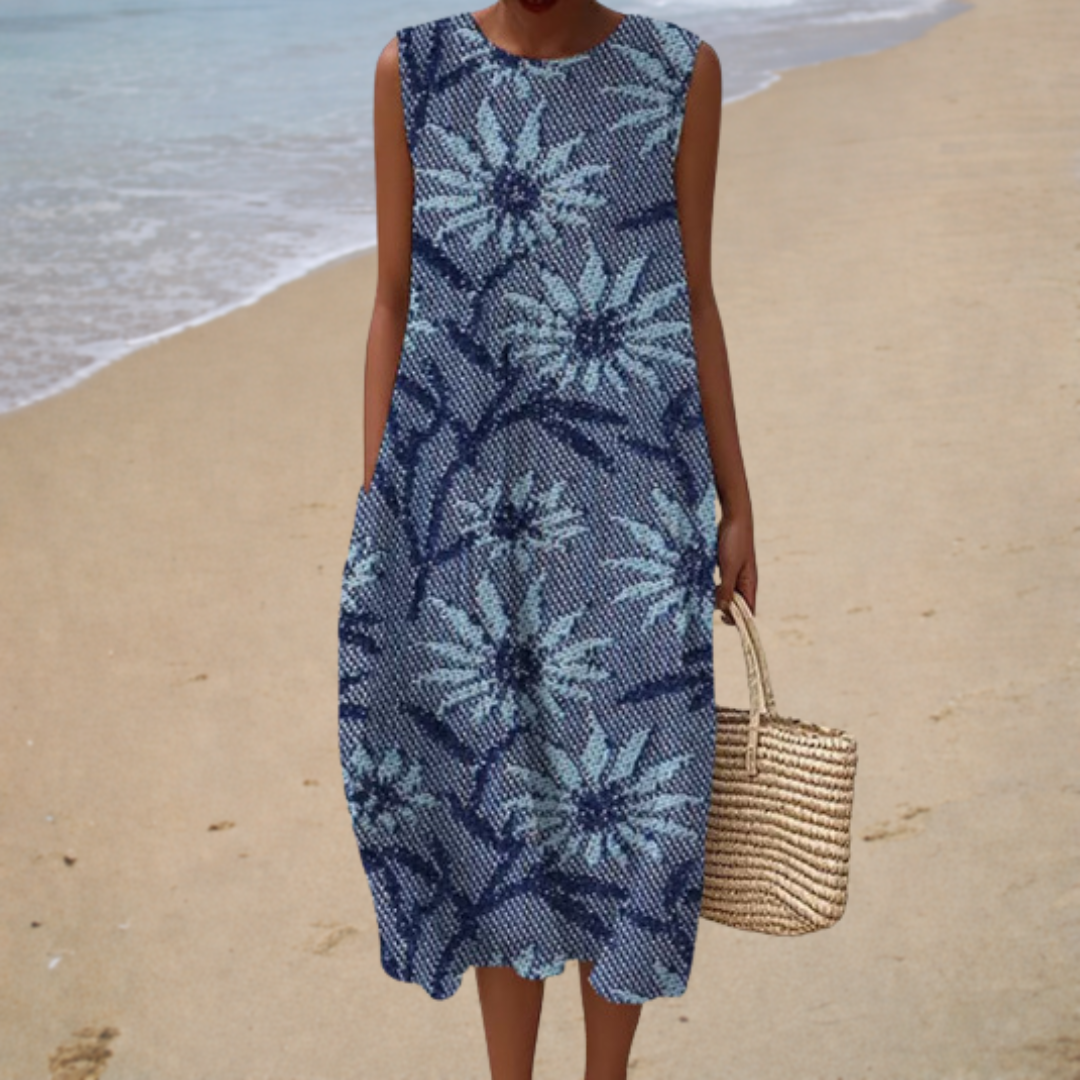 Rosaleen Elegant Floral Midi Dress - Charlotte & Willow
