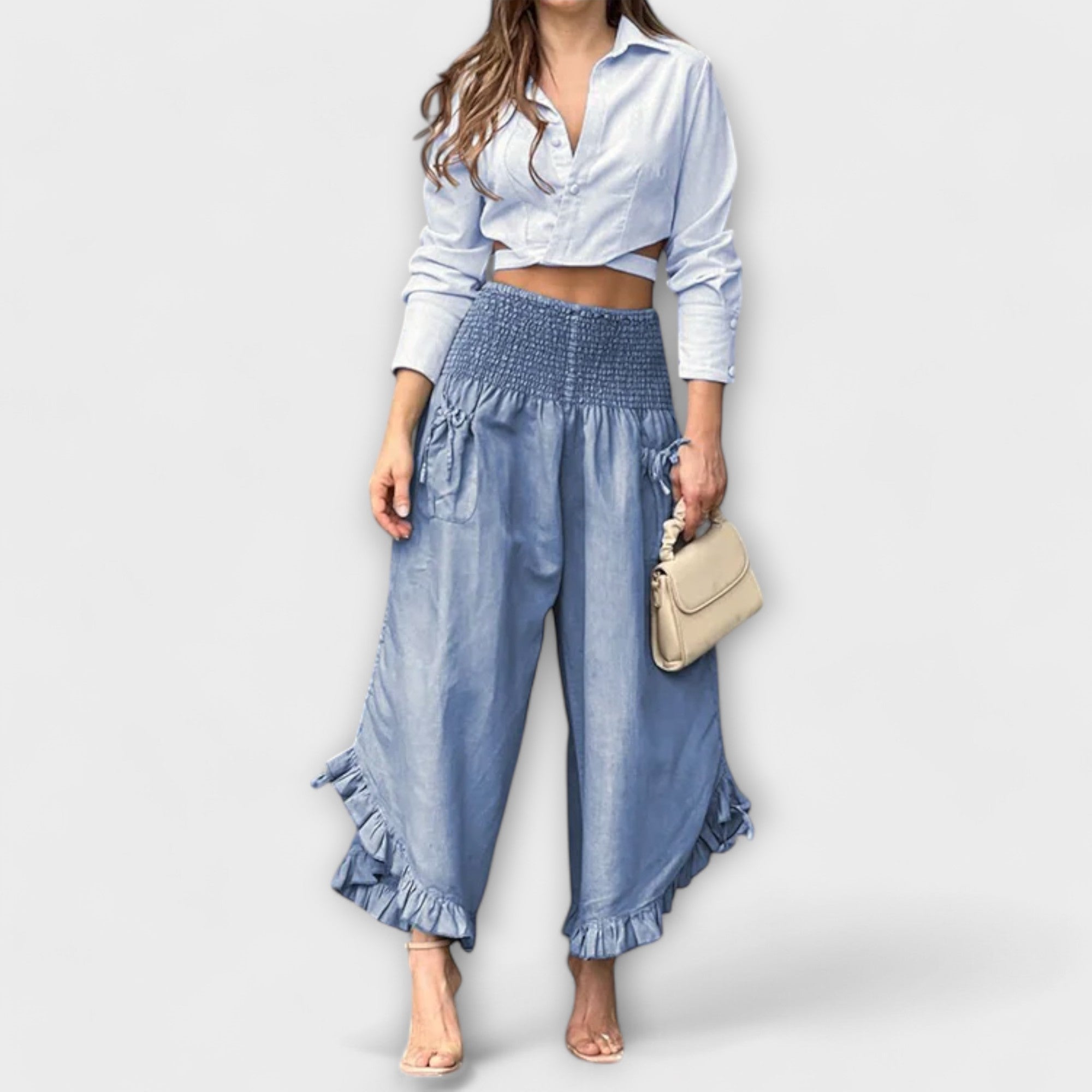 Tara - Chic Trousers - Charlotte & Willow, front
