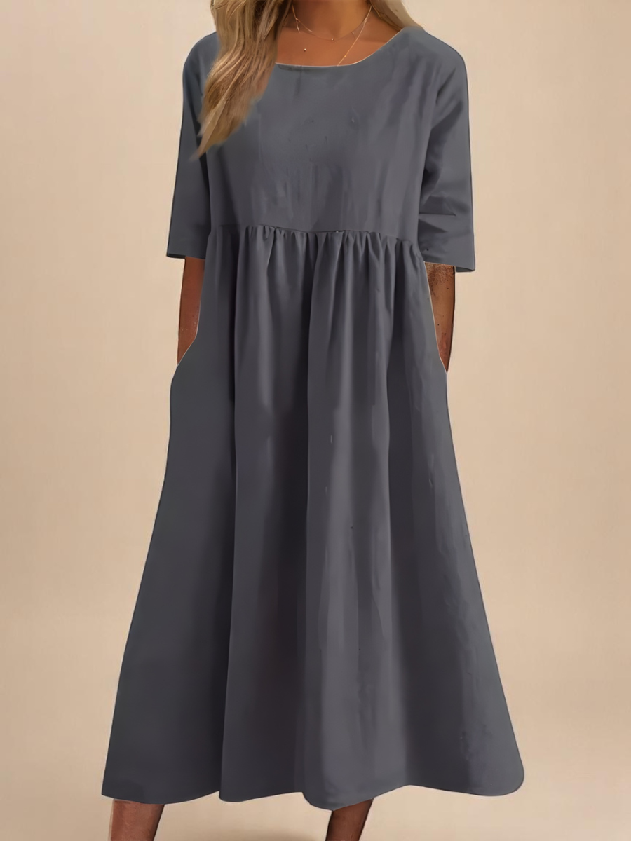 Inès - Robe Décontractée Coton