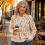 Fedelma | Floral Vine Embellished Cardigan