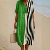 Anaïs - Chic Striped Dress