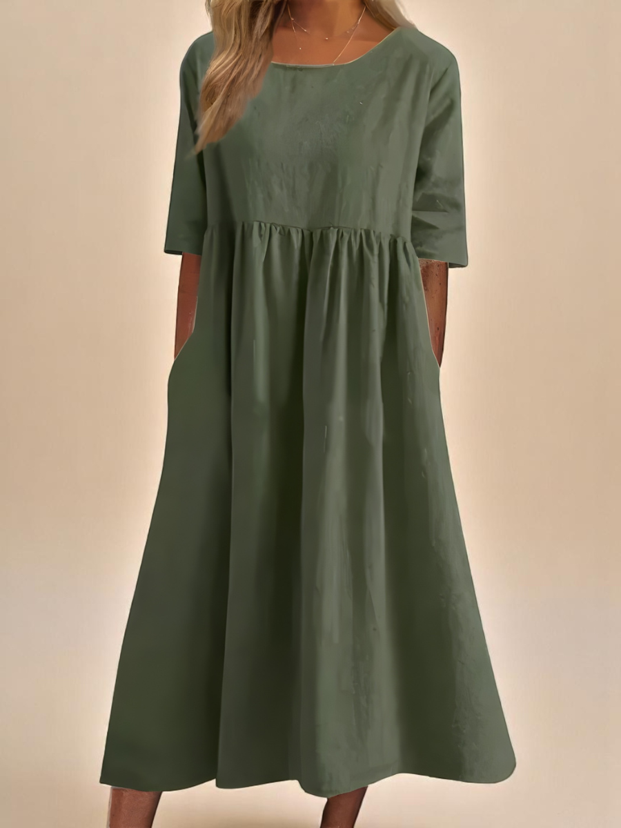 Inès - Robe Décontractée Coton