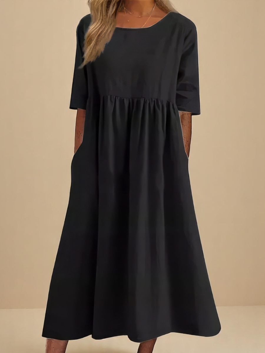 Inès - Robe Décontractée Coton