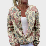 Juliette - Stylish Floral Knit Cardigan