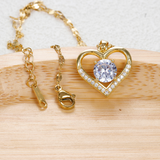 Clara Gold Heart Necklace