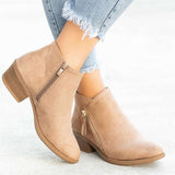 Justine - Chic Suede Ankle Boots