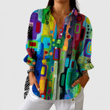 Fionnuala - Vibrant Lightweight Printed Blouse
