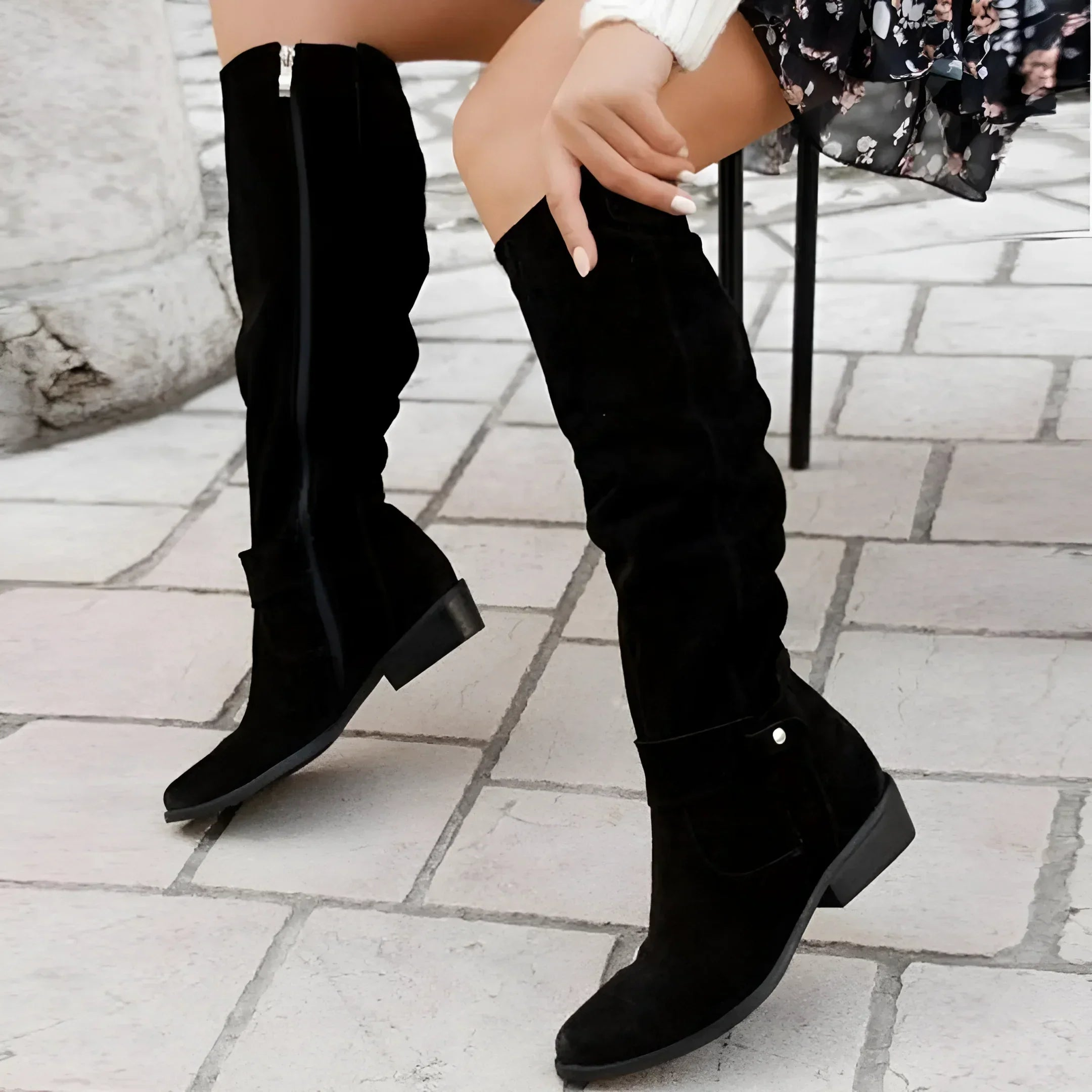 Liliy | Stylish Suede Knee Boots