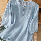 Clara - Stylish Cotton Blouse