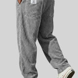 Faren - Textured Drawstring Trousers