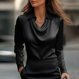 Amélie - Chic Satin Blouse