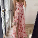 Justine - Floral Print Midi Dress