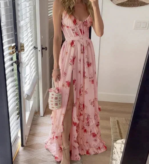 Brighid - Floral Print Midi Dress - Charlotte & Willow, product photo 9