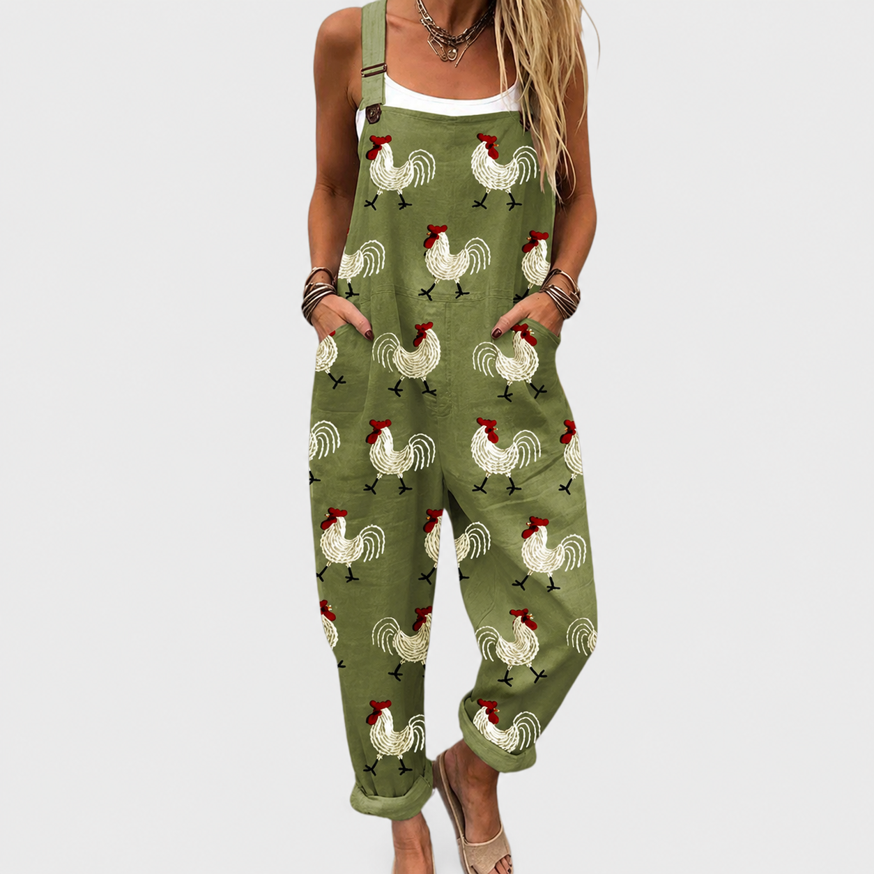 Polished Print Dungarees - Charlotte & Willow