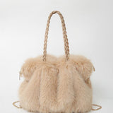Ailany | Versatile Plush Velvet Shoulder Tote Bag