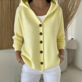 Inès - Stylish Hooded Cardigan
