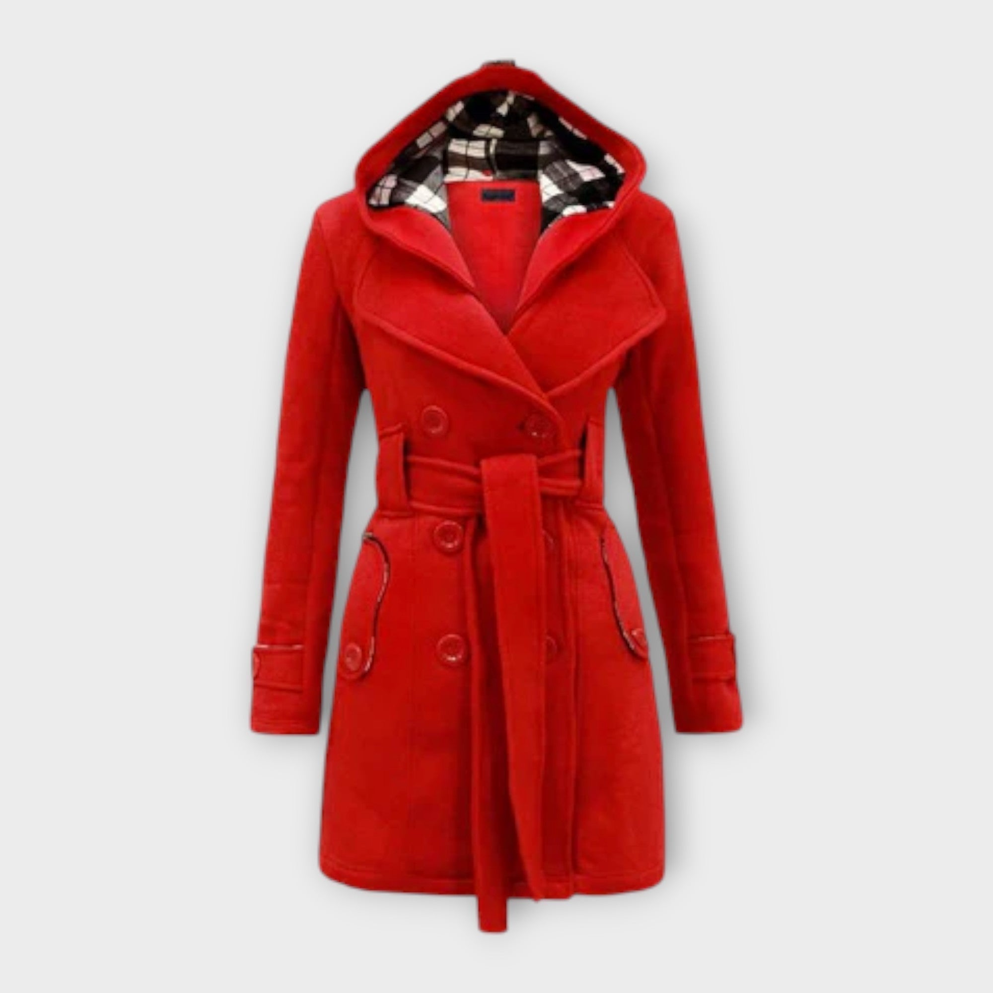 Gaëlle - Chic Fall Overcoat - Charlotte & Willow, detail