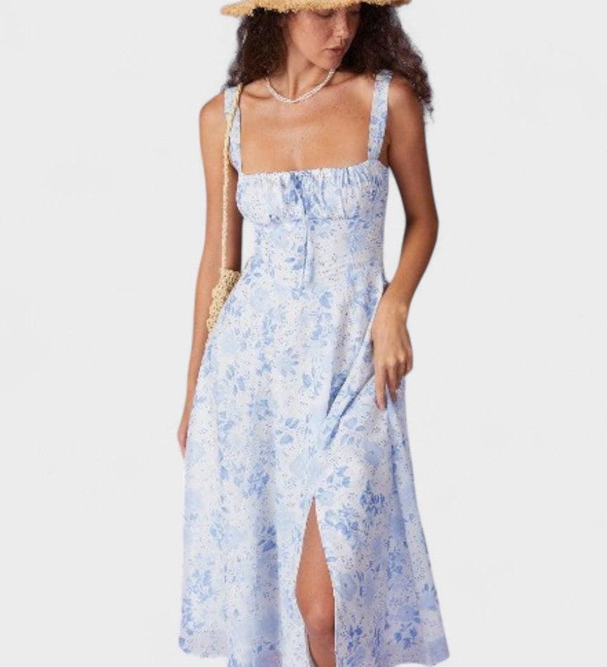 Dolores - Midi Dress with Floral Print - Charlotte & Willow