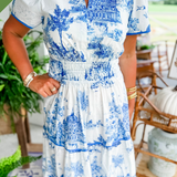 Eliza | Classic Toile Maxi