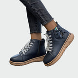 Amélie - Black Athletic Ankle Boots
