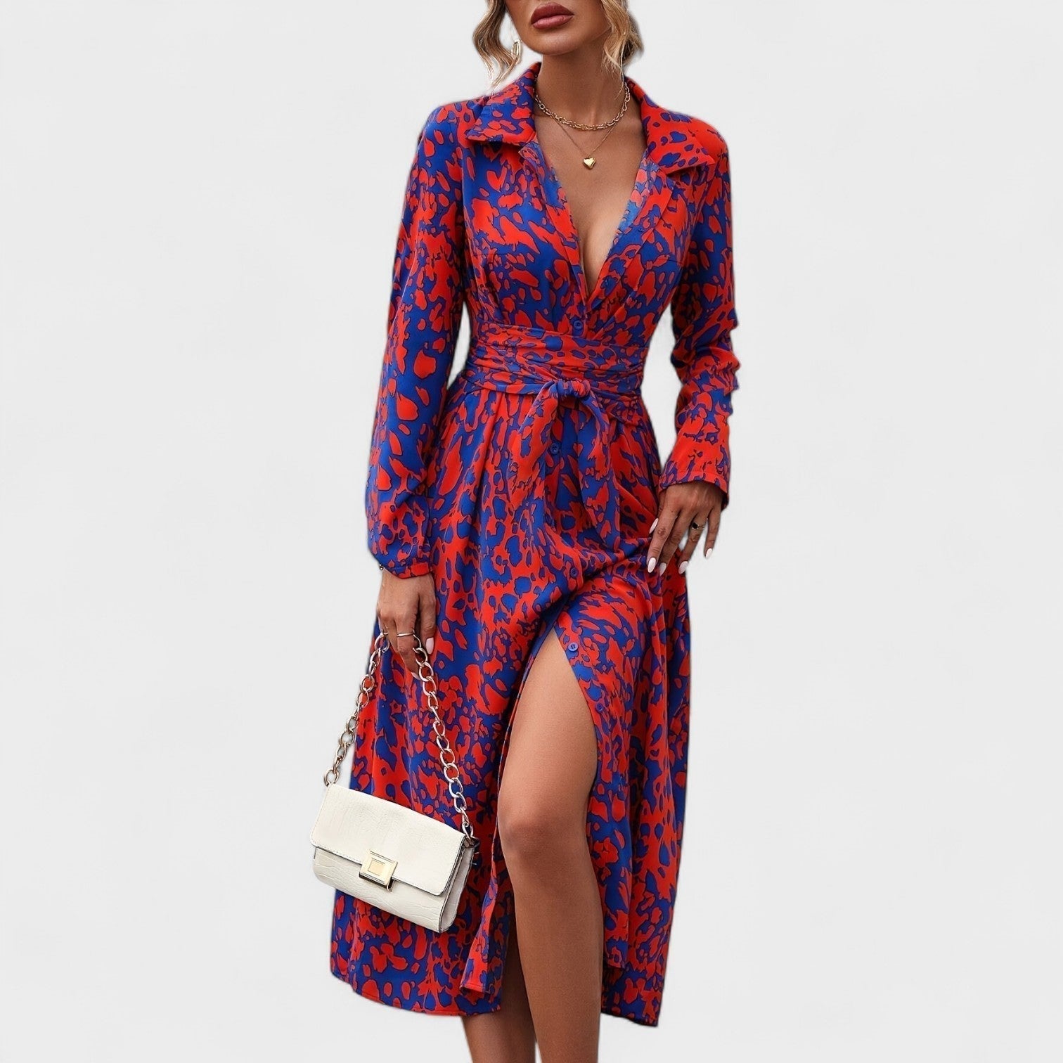 Deirbhile - Chic Animal Print Dress - Charlotte & Willow