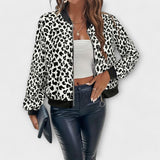 Margot - Chic Leopard Print Jacket