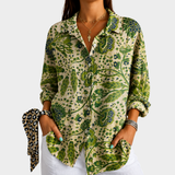 Caitlin - Emerald Garden Retreat Blouse