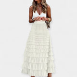 Solène - Bohemian Satin Skirt