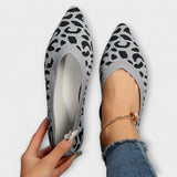 Justine - Leopard-Patterned Ballet Flats