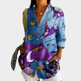 Perpetua - Ocean-Inspired Dreams Art Blouse