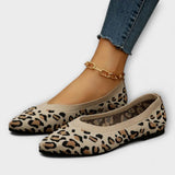 Justine - Leopard-Patterned Ballet Flats
