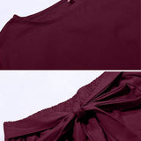Cotton-Linen Blend Monochrome Two-Piece Set