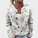 Anaïs - Chic Floral Knit Cardigan